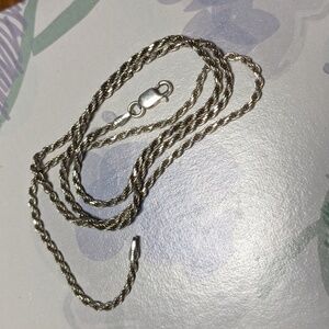 Italy 925 solid silver chain vintage stamped 20"